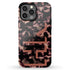 3D Camo Initials Dark Tort iPhone Case